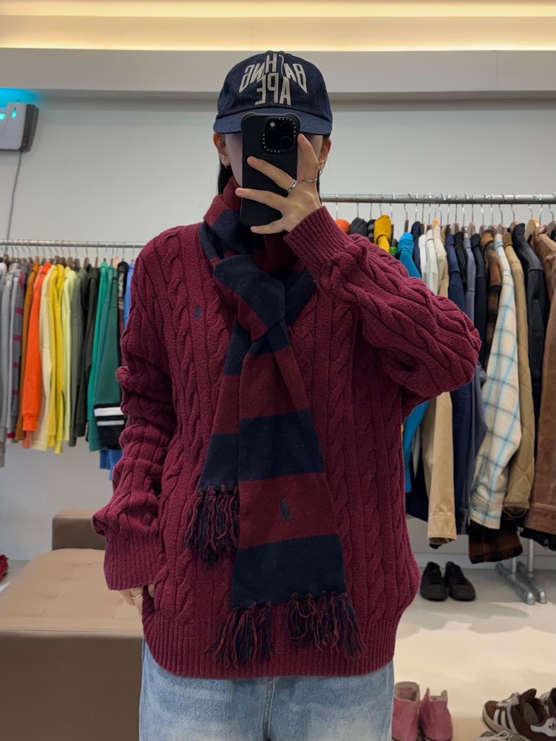 폴로 랄프로렌 스트라이프 머플러 상품이미지5