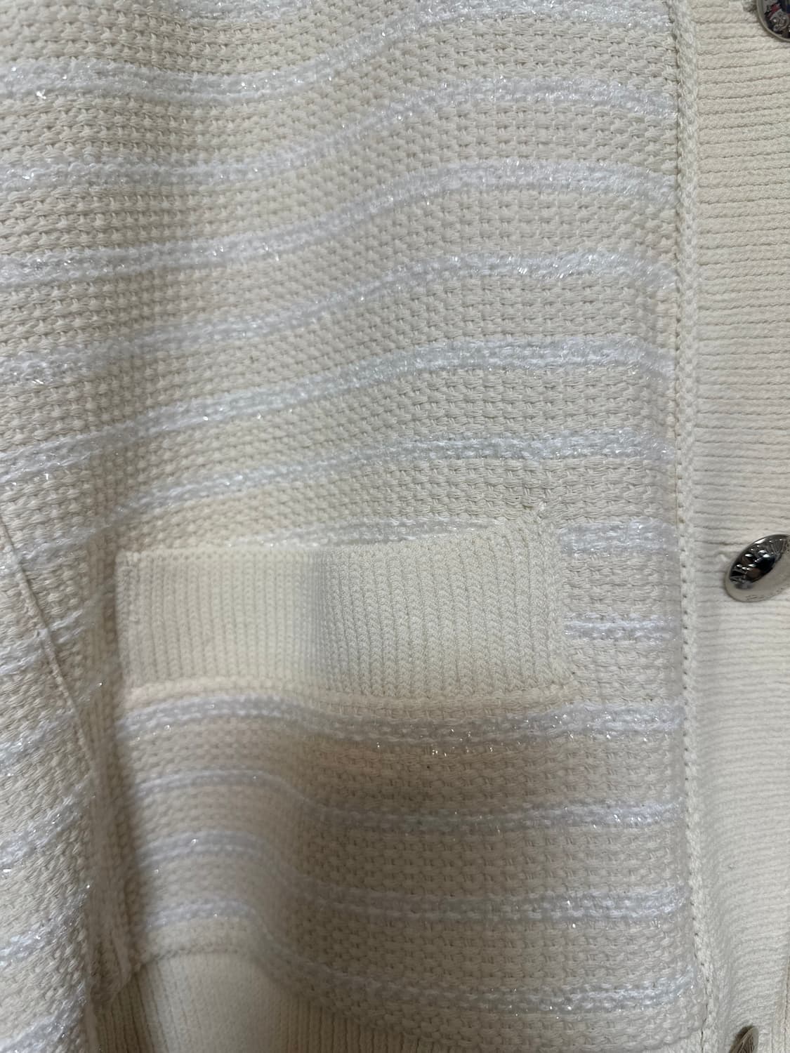 한섬 시스템 프리미엄 아이보리 트위드 울가디건 상품이미지3