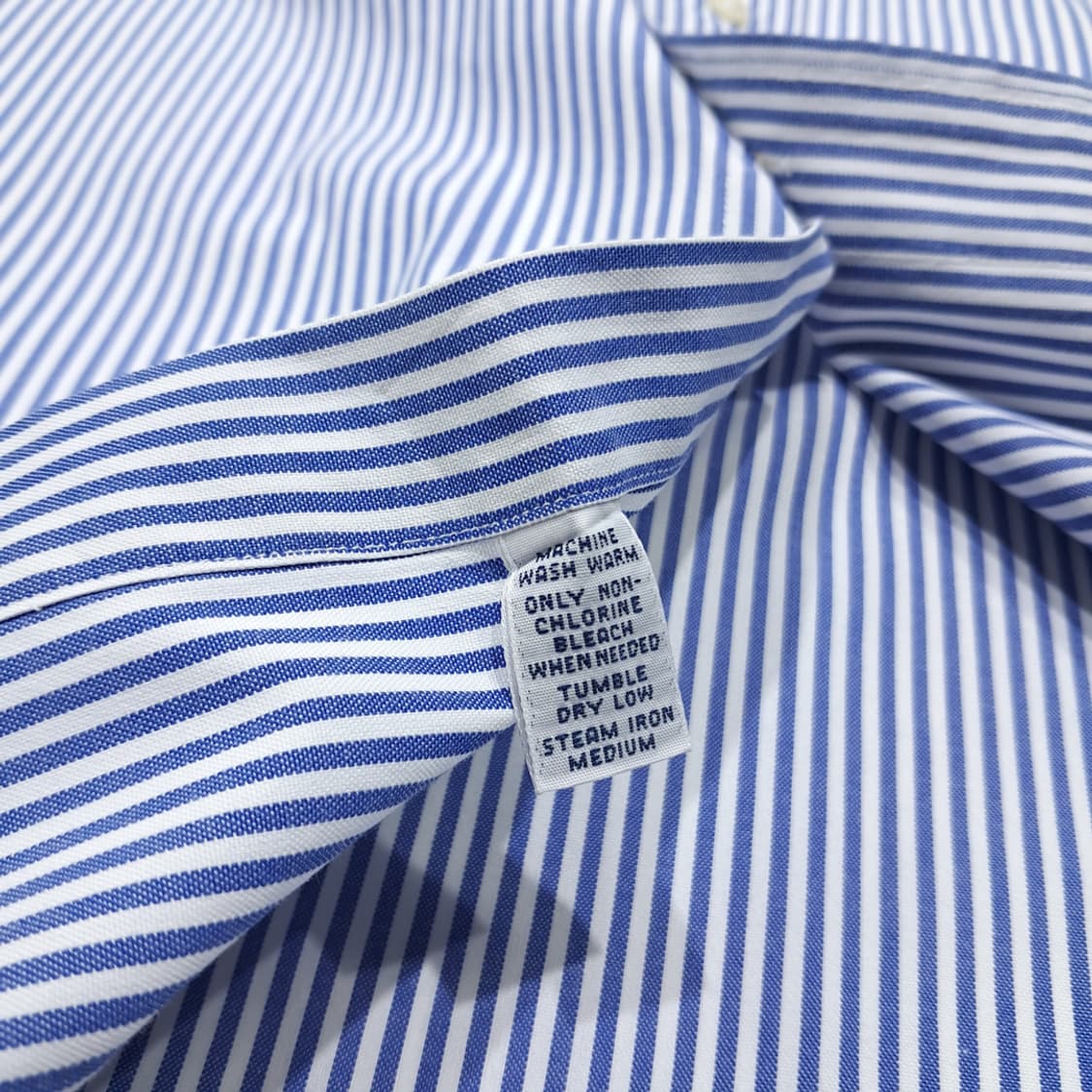 CL529 XL 폴로 90s 핀포인트 스트라이프 클래식 블루 셔츠 남방 상품이미지5