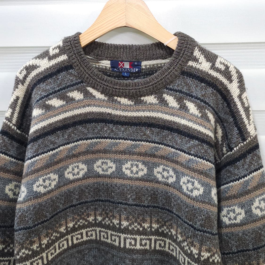 90s ALEXANDER 헤비울 니트 스웨터- 우먼L 상품이미지2