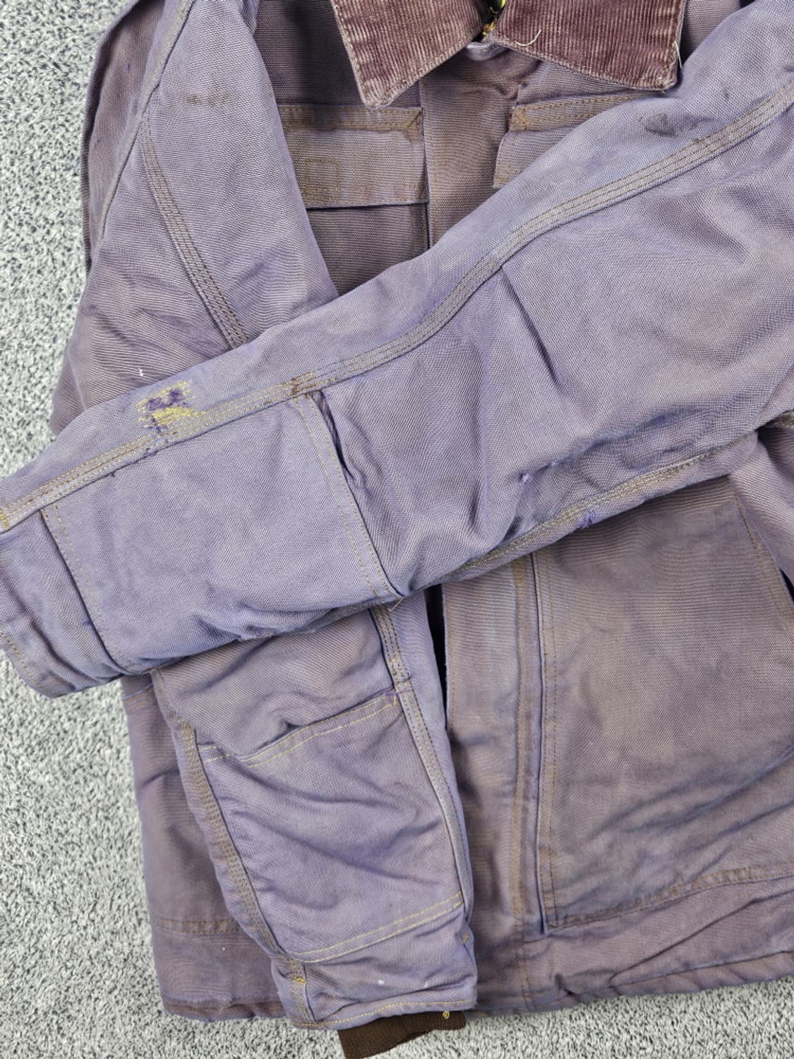 칼하트 퍼플 다잉 커스텀 초어 워크 자켓 ( 상세설명참조 )/ 10068 상품이미지9