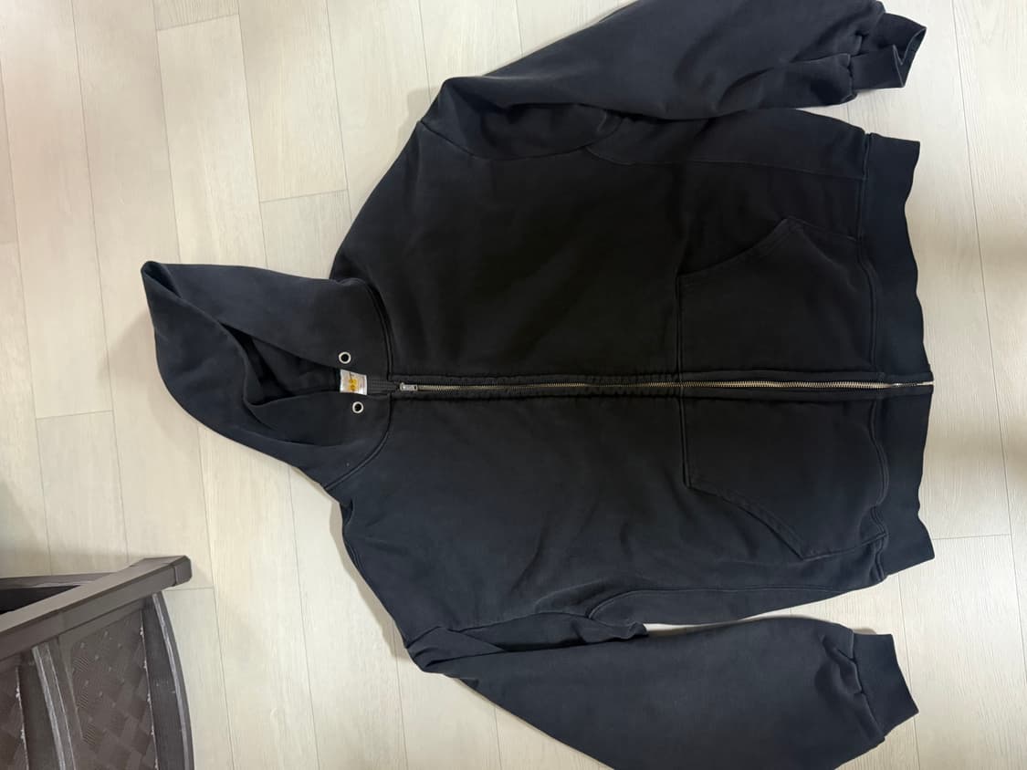 너티새비지 써멀 후드집업 블랙 1 상품이미지2