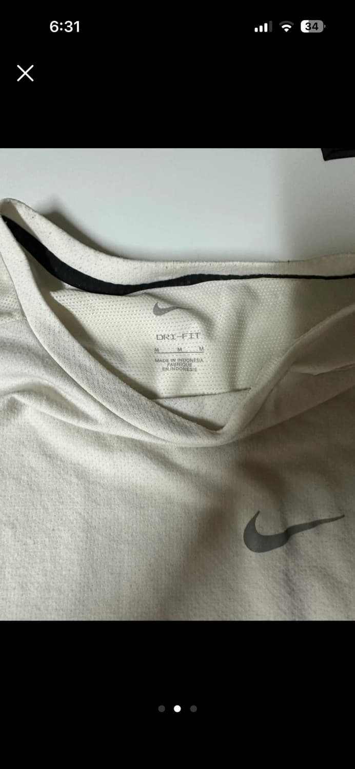 나이키 Dri-FIT 민소매 운동 티셔츠 (M) 상품이미지2