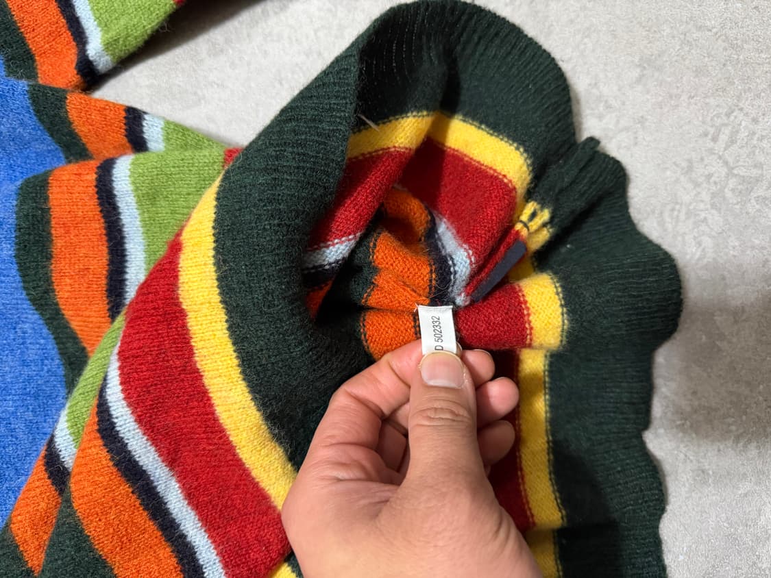 00s 아베크롬비 멀티컬러 빈티지 울 니트 100size   상품이미지4