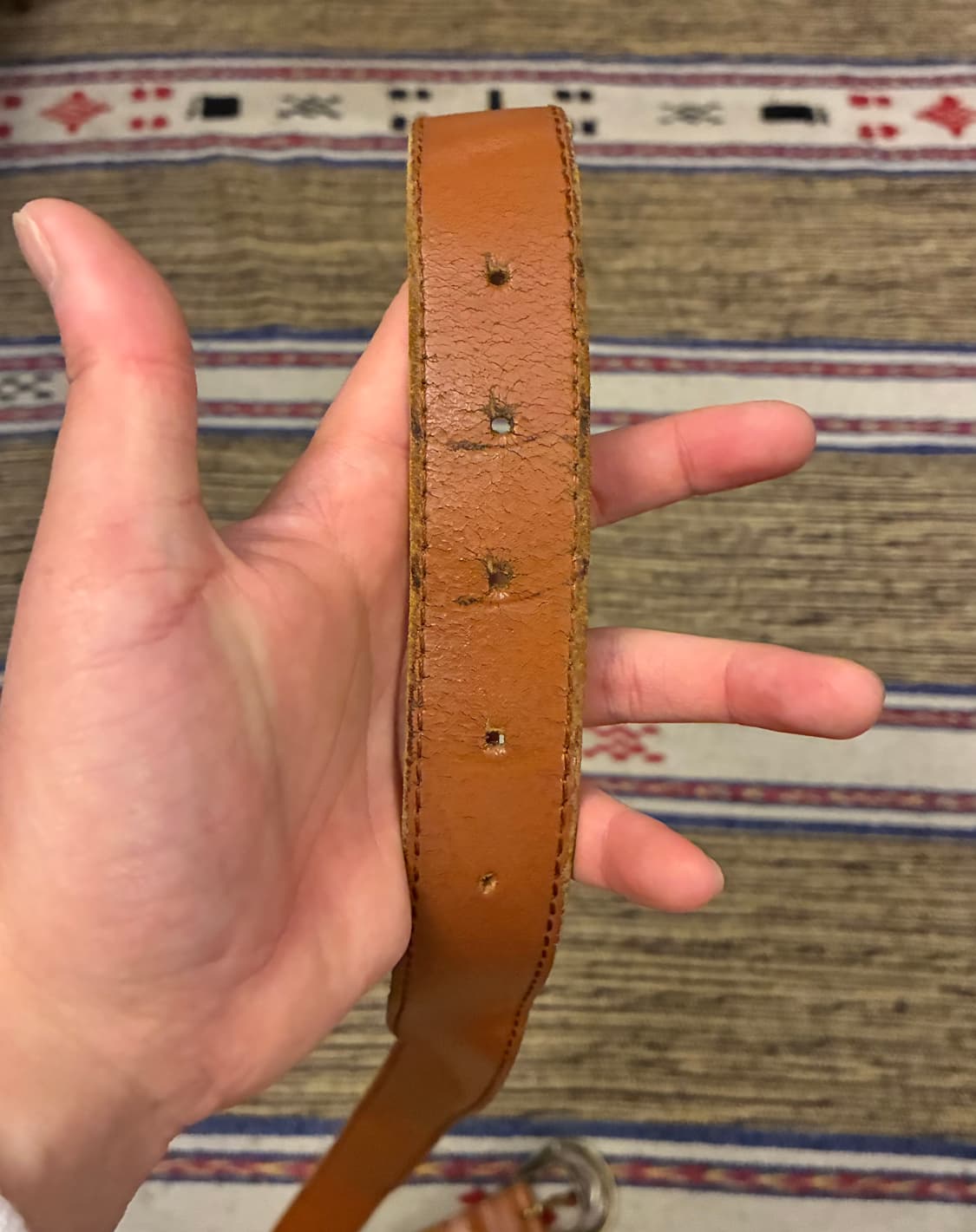 (26~30)USA 카우하이드 빈티지 웨스턴벨트 소가죽벨트 상품이미지5