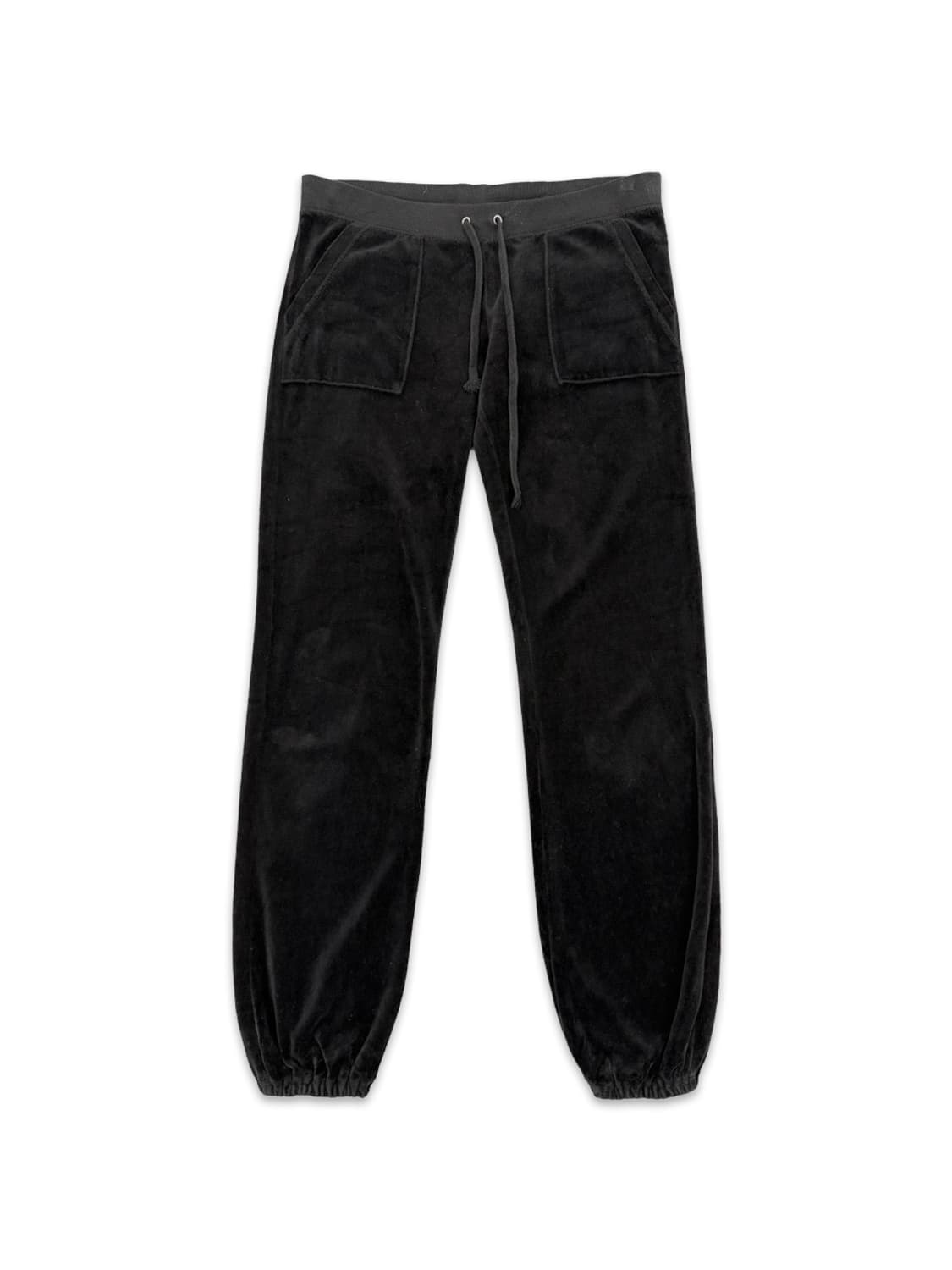 빈티지 Juicy Couture 블랙 벨벳 포켓 스웻팬츠 상품이미지1