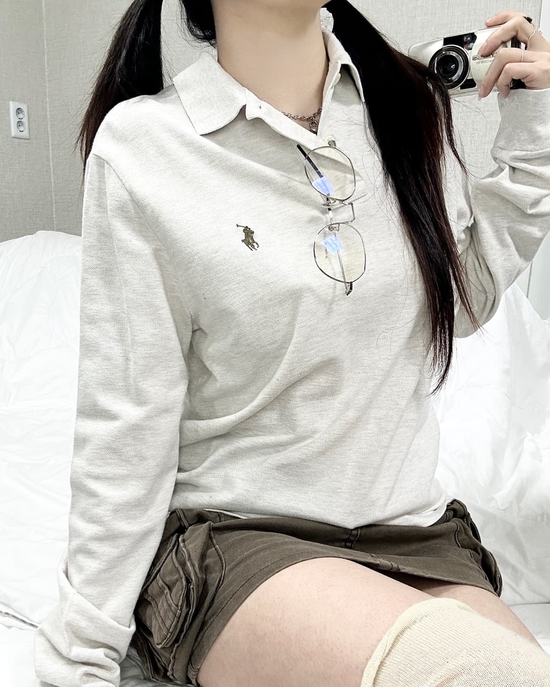폴로 신형 브라운포니 오트밀 카라넥 롱슬리브 상품이미지2