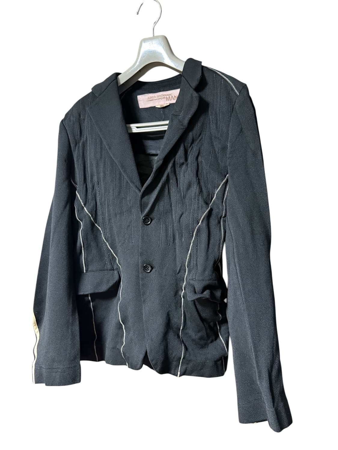 준야와타나베 주름가공 라인 디테일 자켓 상품이미지1