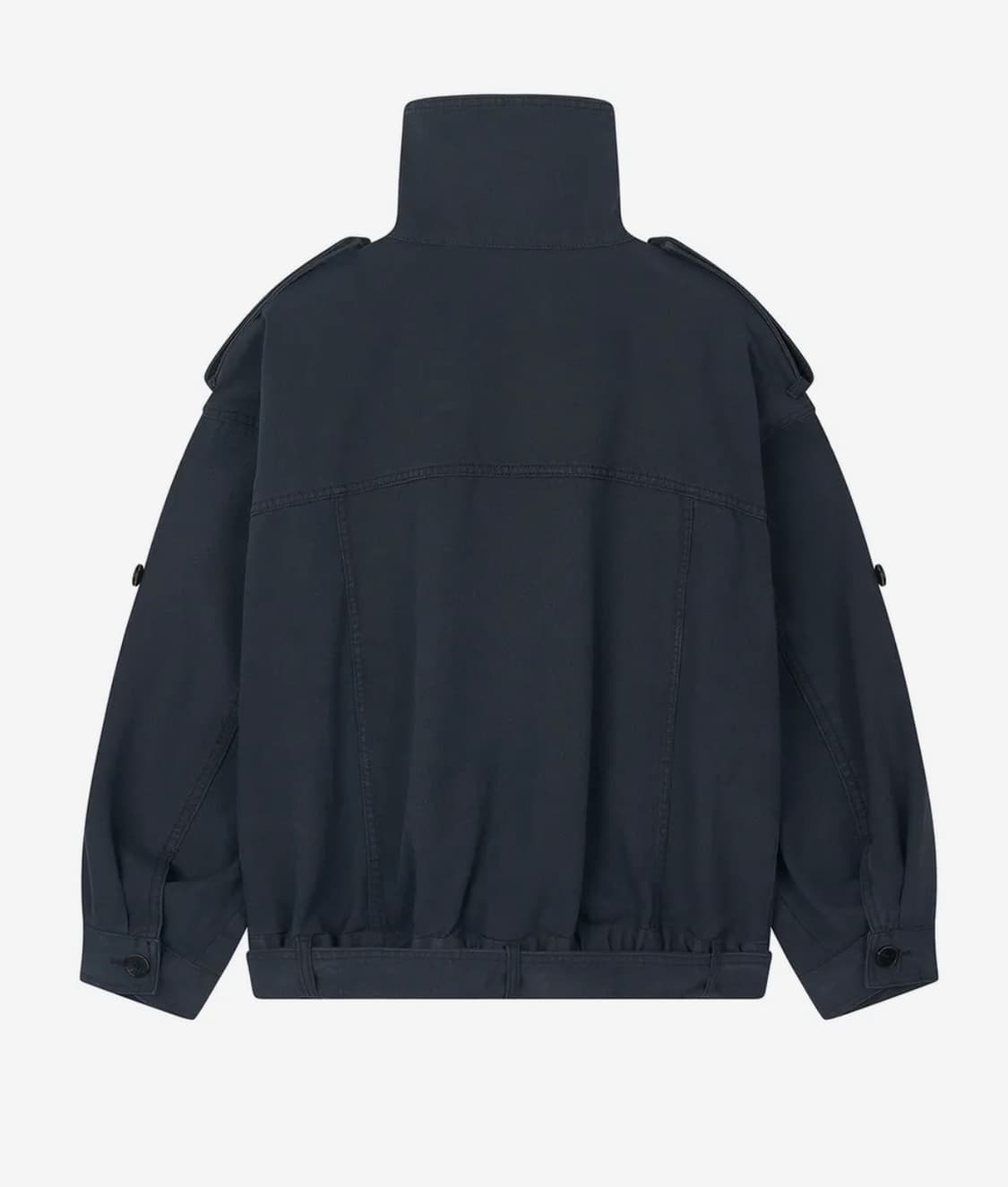 샌드릭 High Neck Cotton Jacket_Navy  상품이미지3