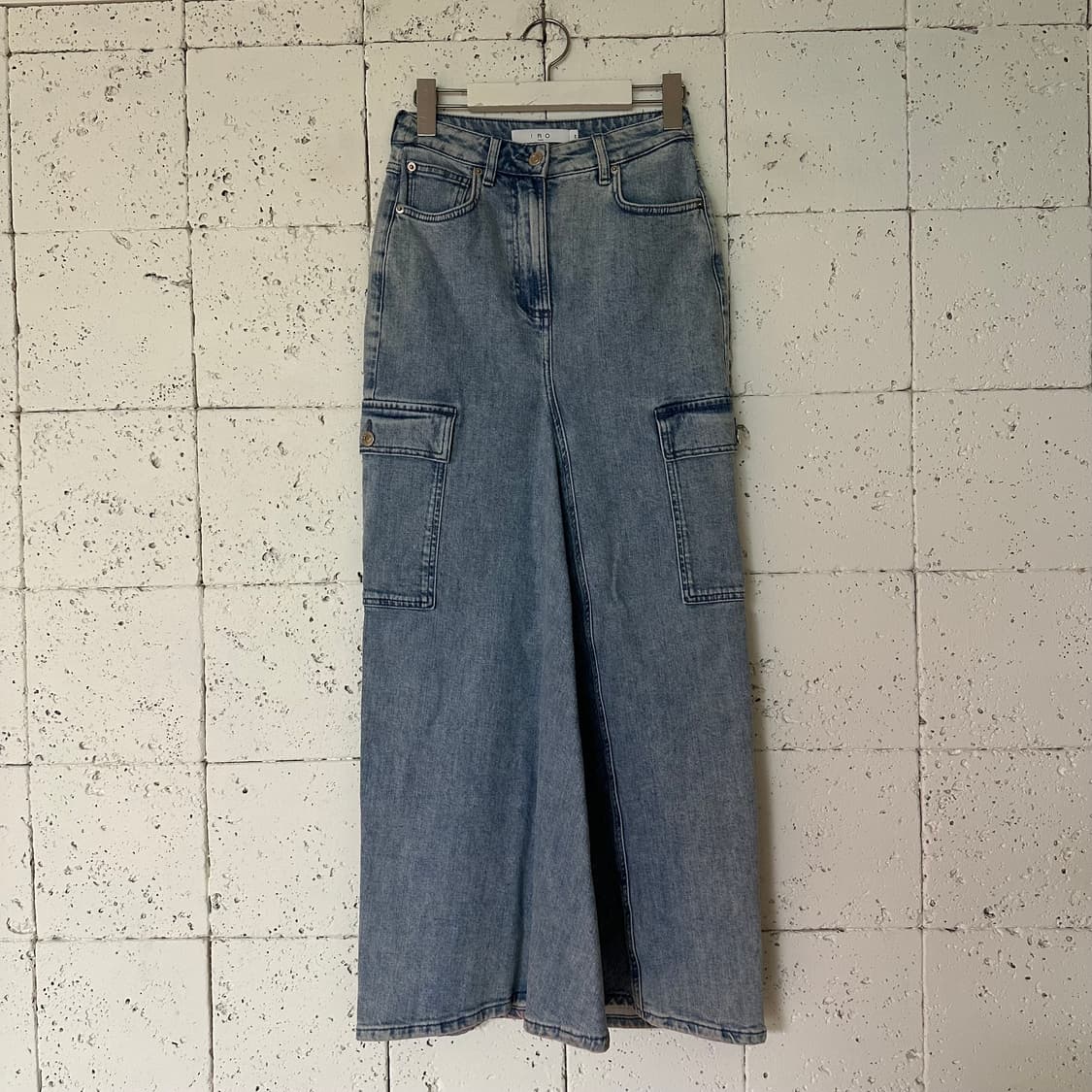 우먼34 IRO 이로 데님 롱 스커트 상품이미지1