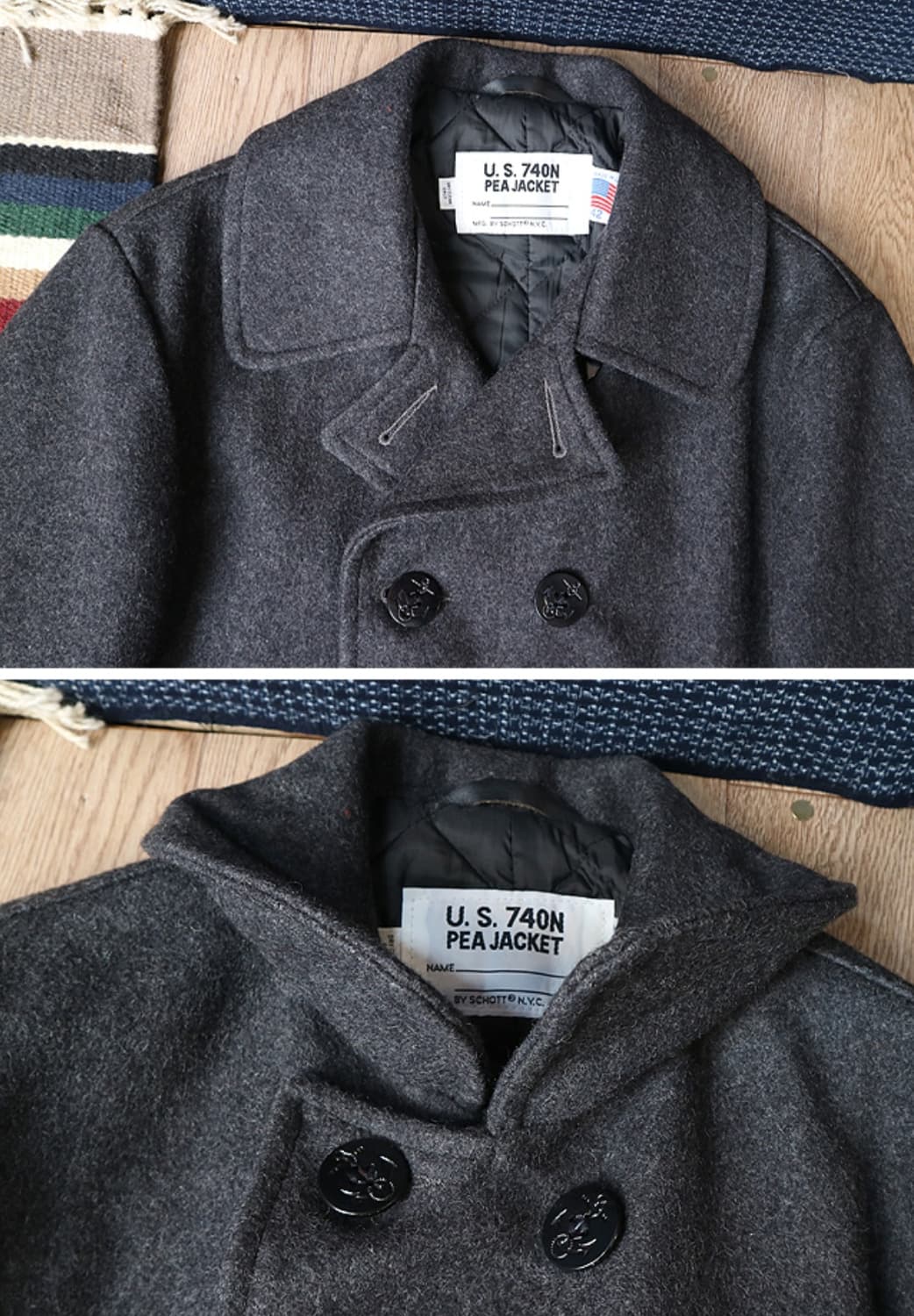 
미국산 SCHOTT 쇼트 740N 10버튼 해군 더블 피코트
최상컨디션 상품이미지4