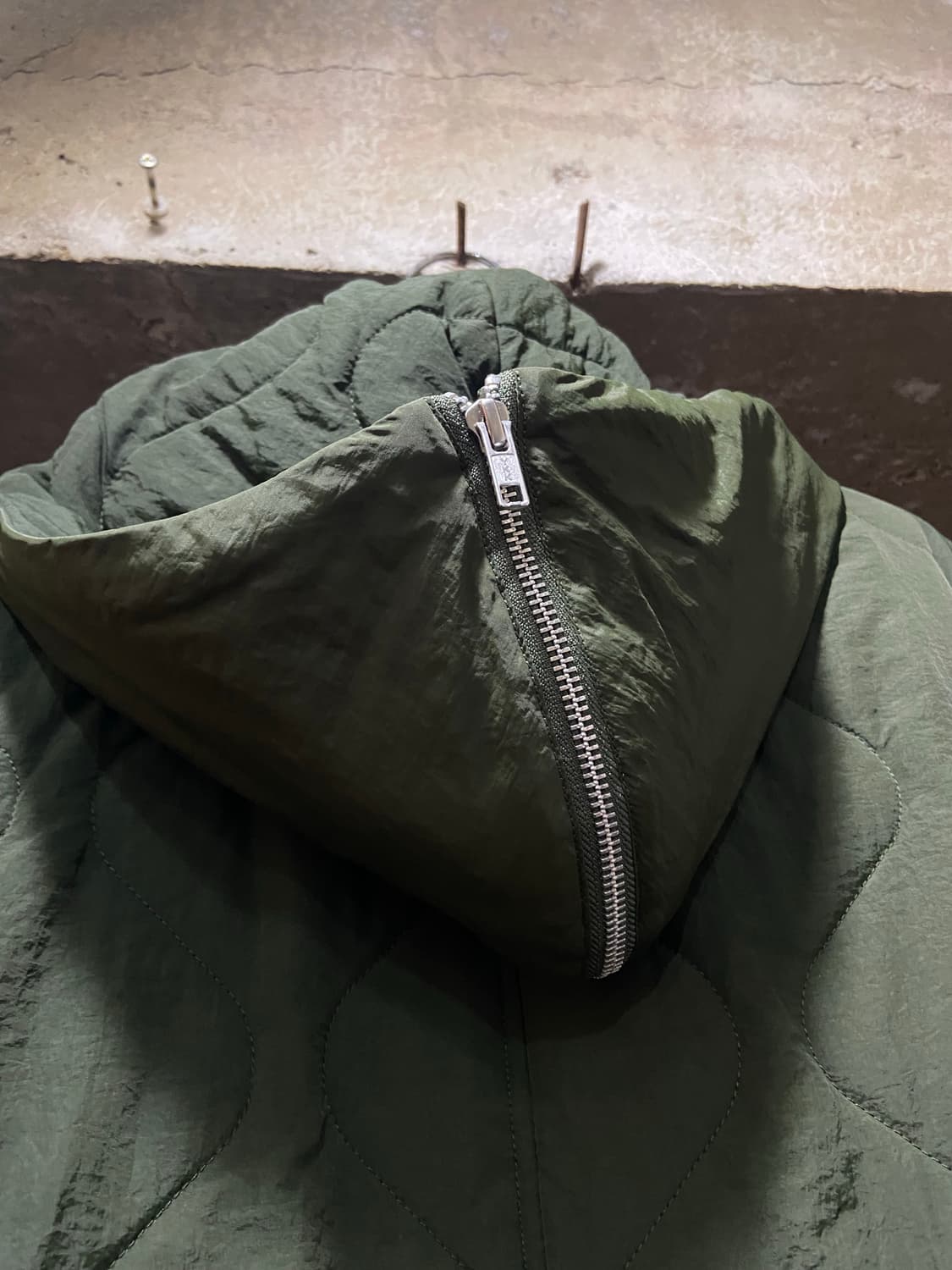 UN3D 언쓰리디 카키 퀼팅 하츠 자켓 38size 상품이미지8