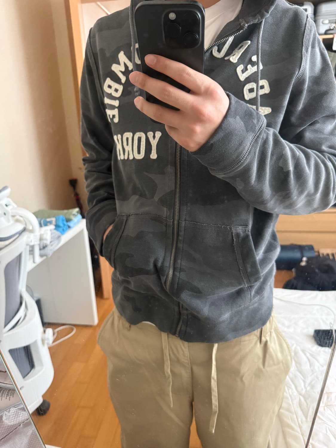 Abercrombie & Fitch 카모 후드 대장급 상품이미지3