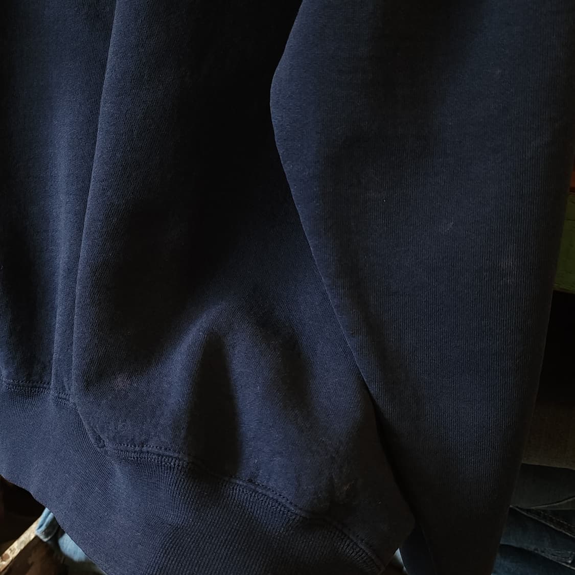 90s 러셀 맨투맨 스웻셔츠 미국 오리지널 빈티지 레터링 네이비 XXL 상품이미지10