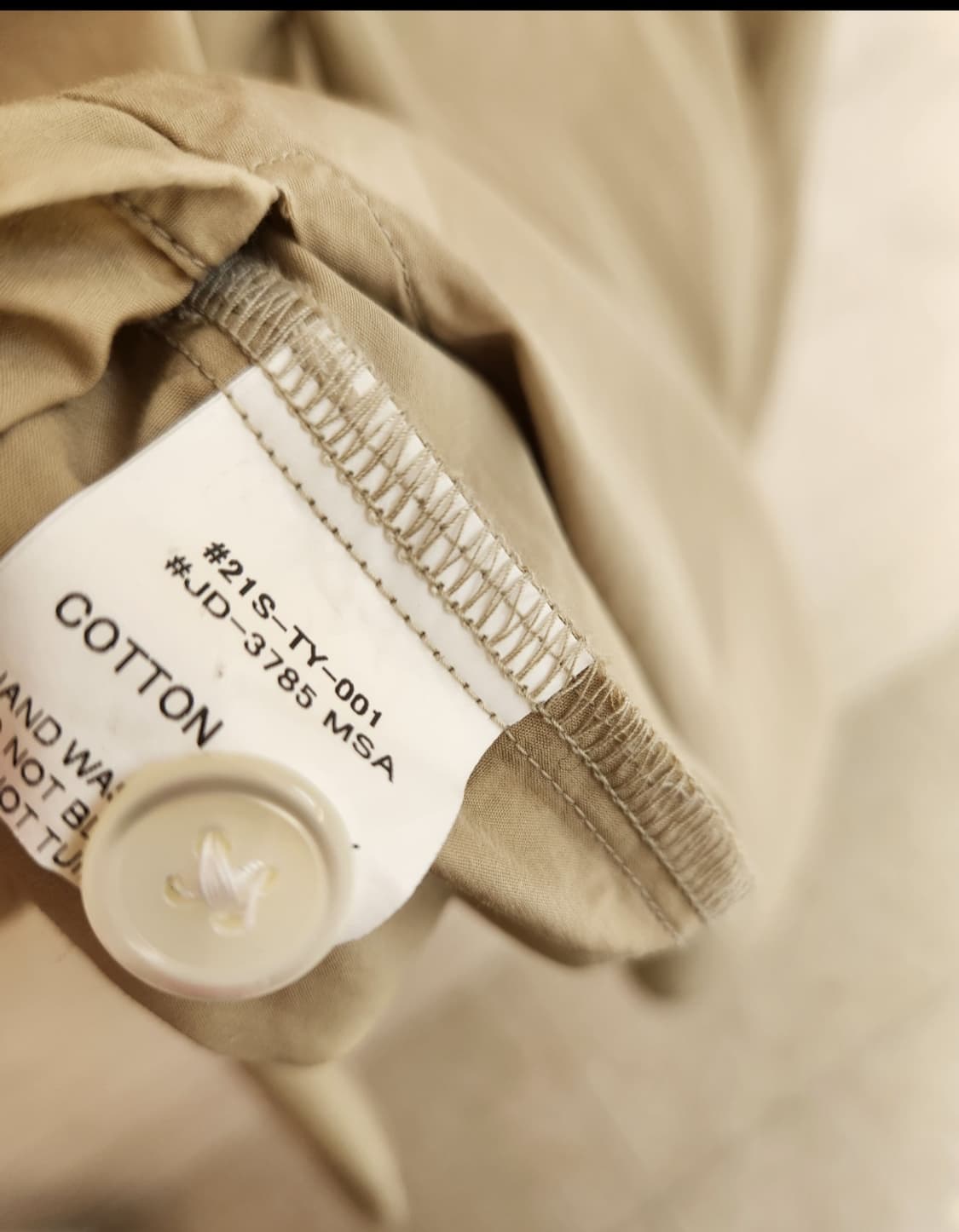 단톤 셔츠겸용 오버핏 원피스 36사이즈 상품이미지8