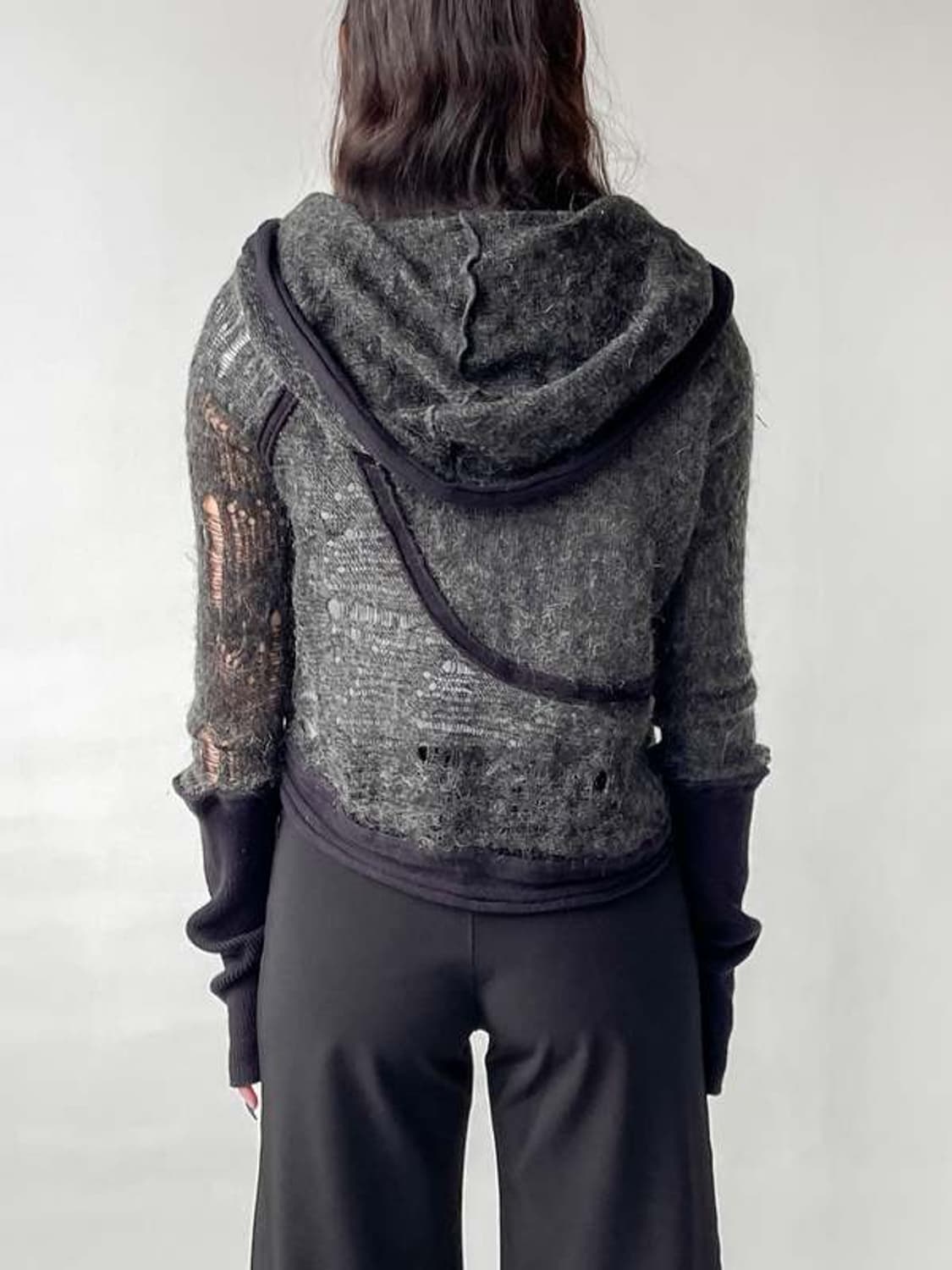 디젤 아카이브 니트 볼레로 후드 상품이미지7