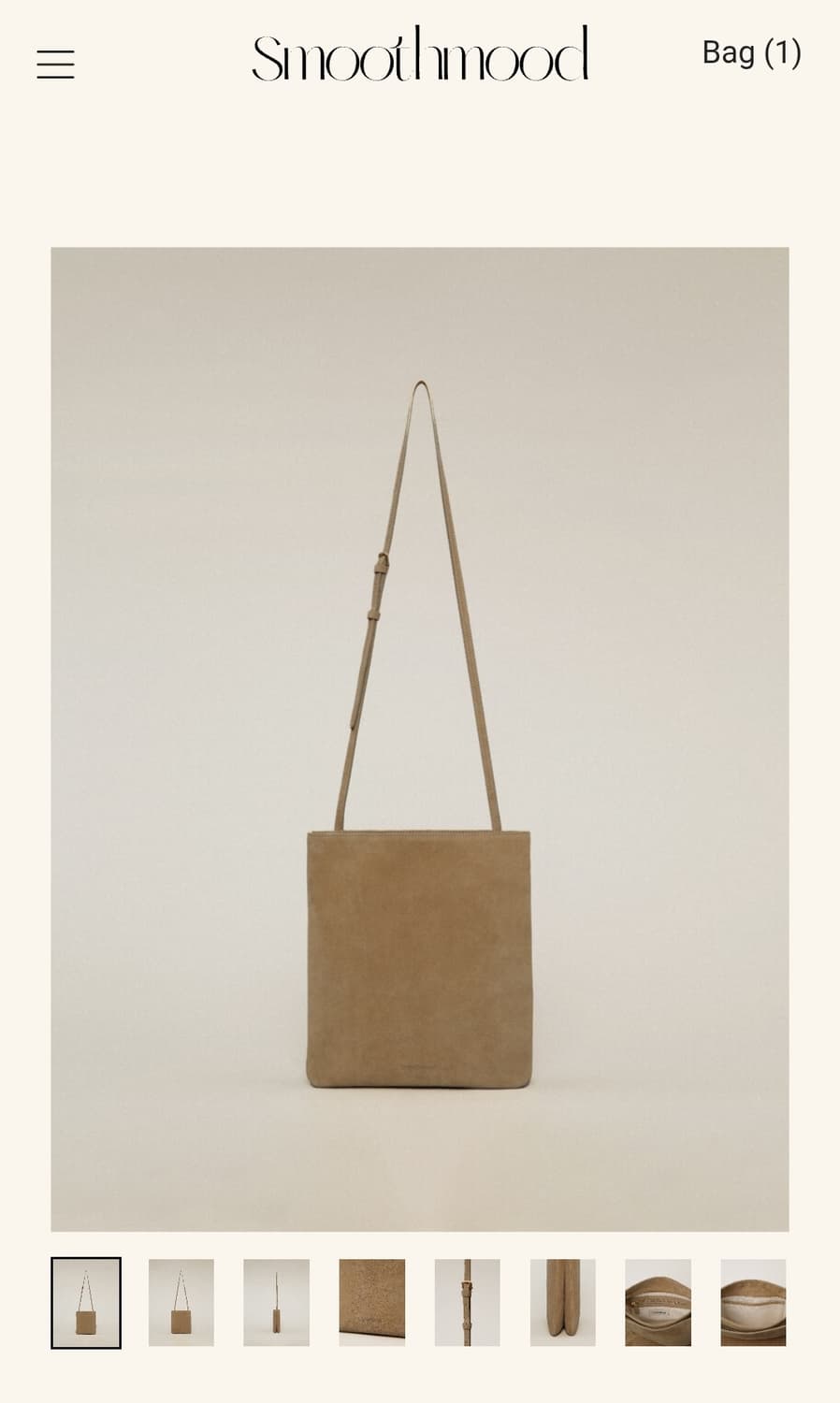 [새상품] 스무드무드 gusto bag dune 스웨이드 크로스백 가방 상품이미지6