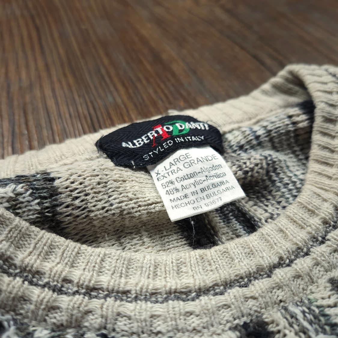 알베르토 단티 이태리 빈티지 케이블 코스비 스웨터 상품이미지4