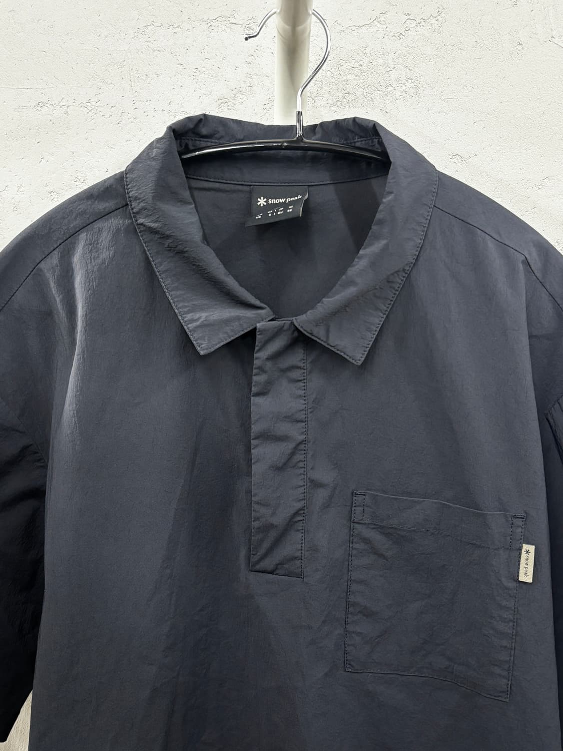 스노우피크 하프 슬리브 아노락 셔츠 다크 차콜 M 상품이미지3