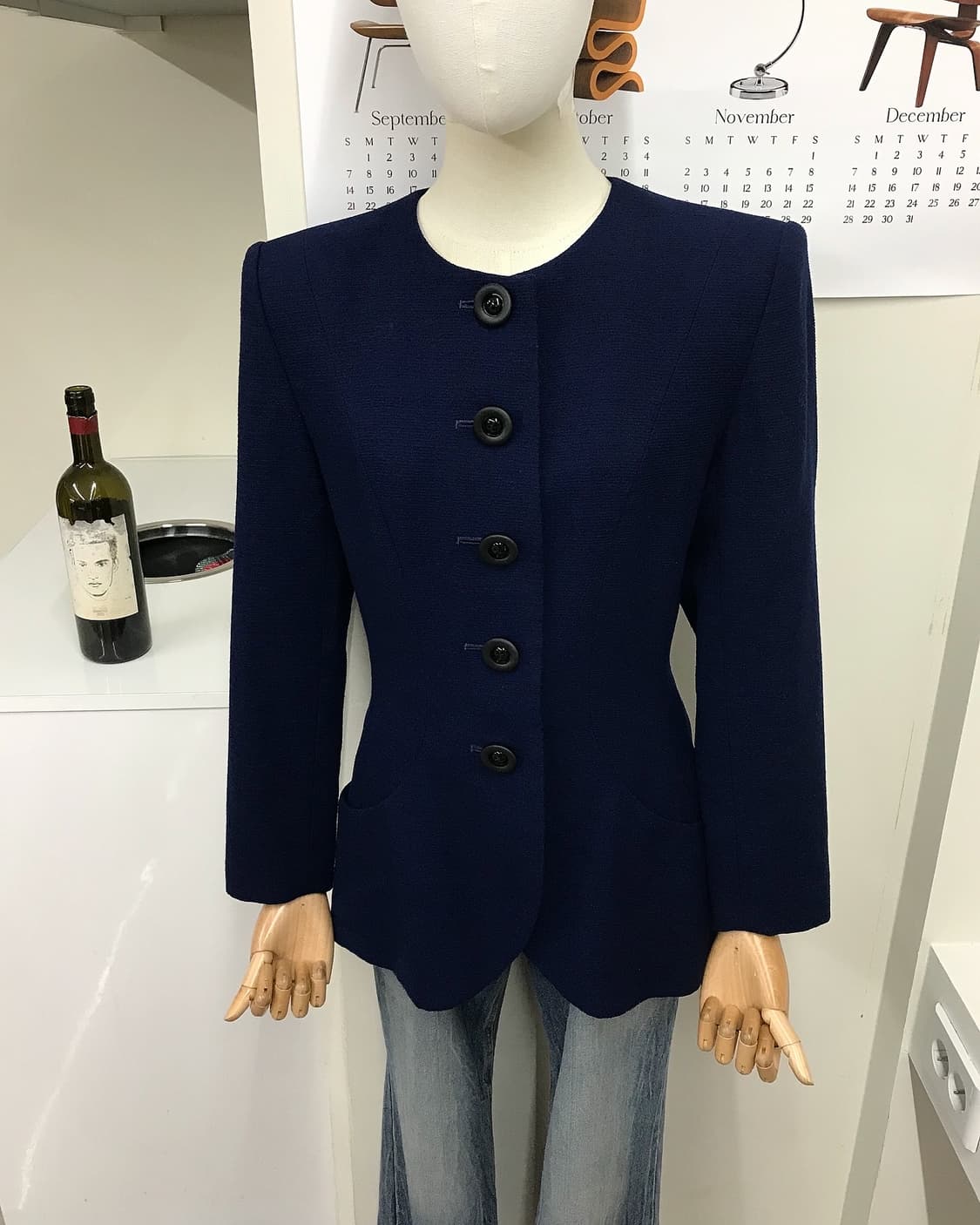 입생로랑 라운드 울 자켓 상품이미지6