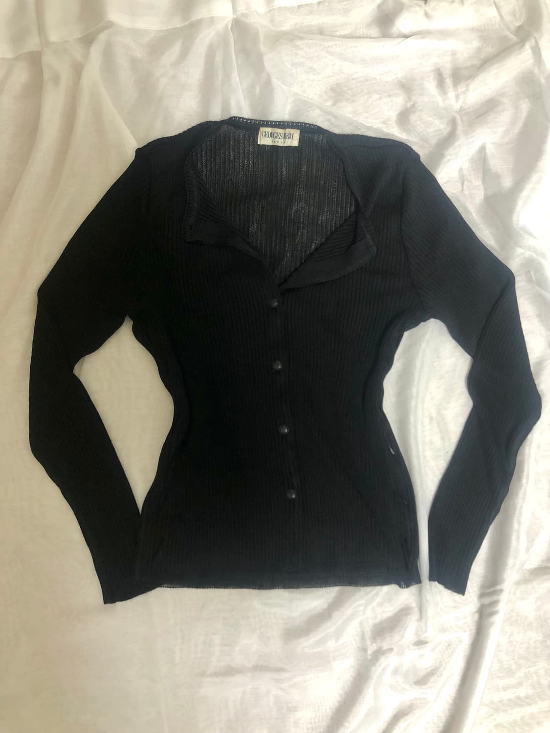 블랙 기본 가디건  상품이미지2