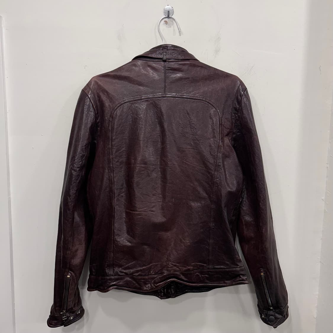 핸드메이드 빈티지 램스킨 레더 라이더자켓 상품이미지7