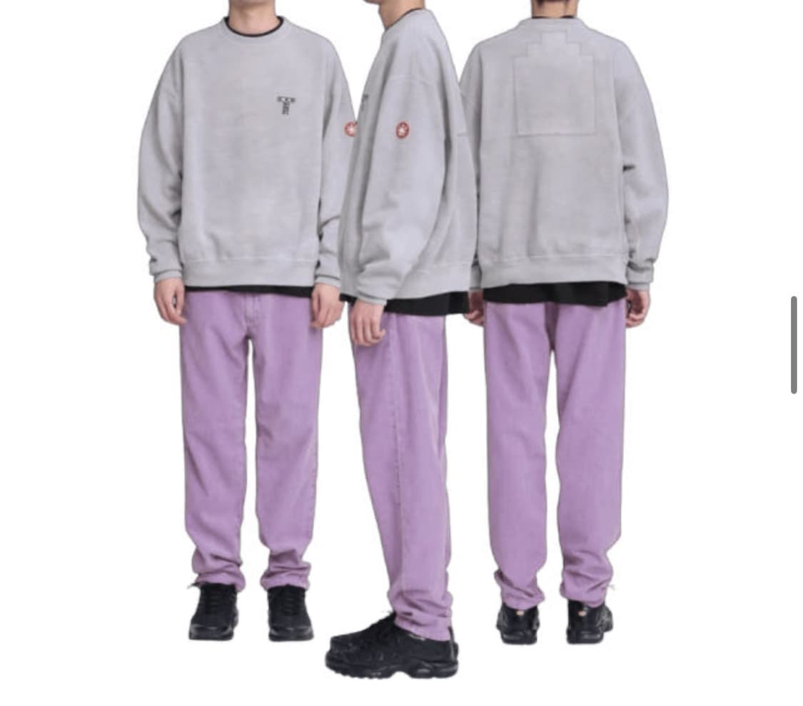 카브엠트 오버다이 T 카브 Emp 크루넥 그레이 - 25SS 상품이미지2