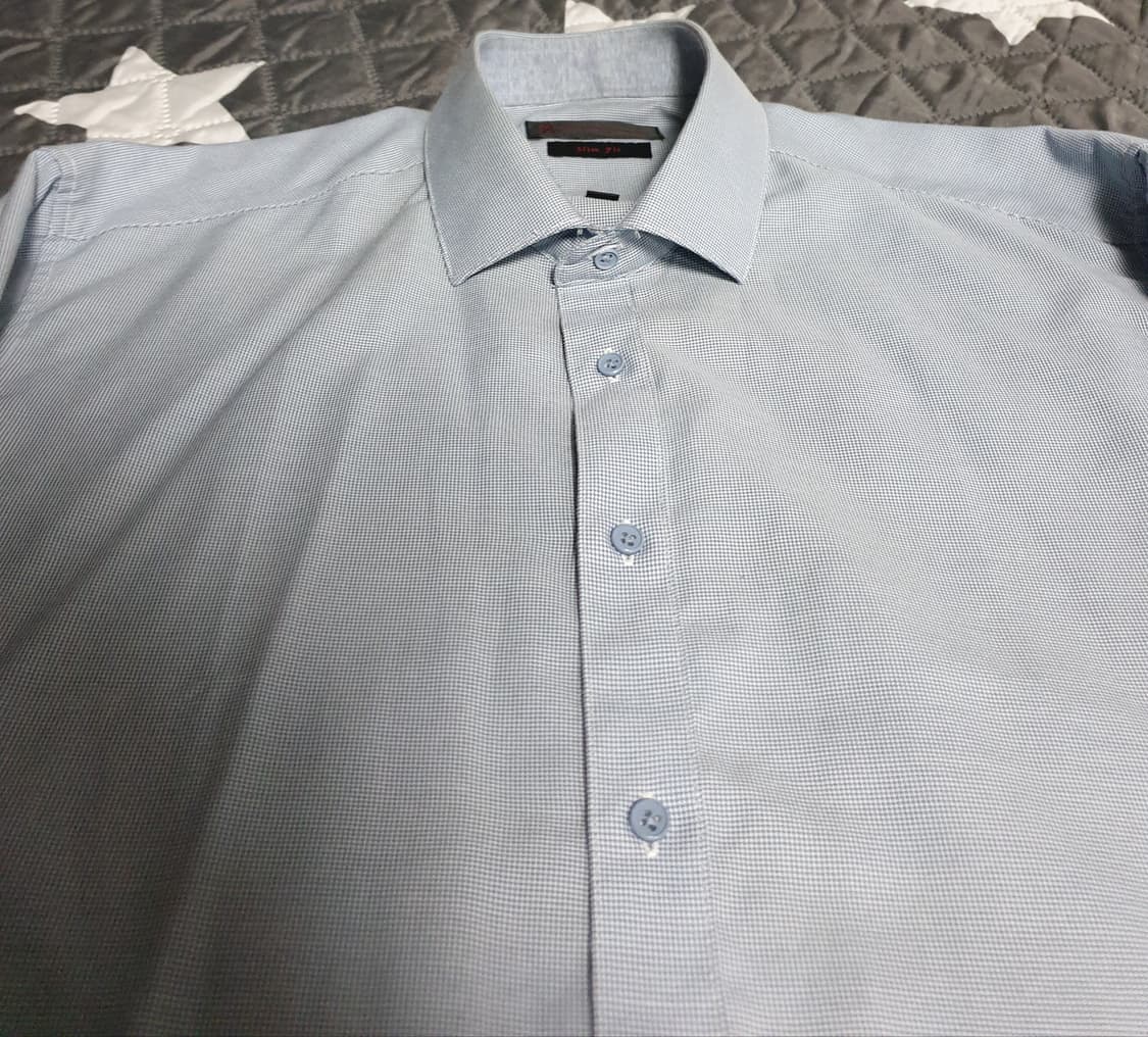 로베르타 디 까메리노 솔리드 정장셔츠 스카이블루 (110) 상품이미지2