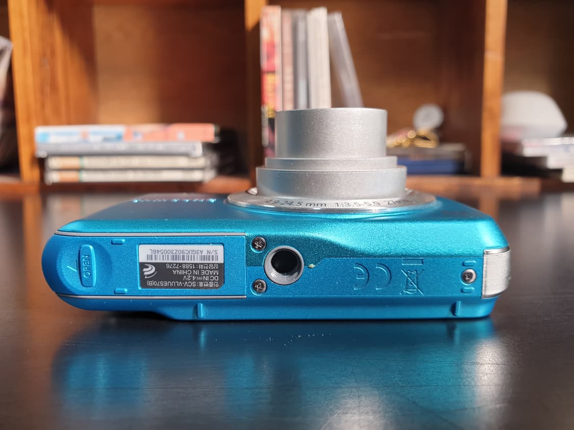 삼성 VLUU ES70 빈티지 디카 메탈릭 시안 블루색 상품이미지5