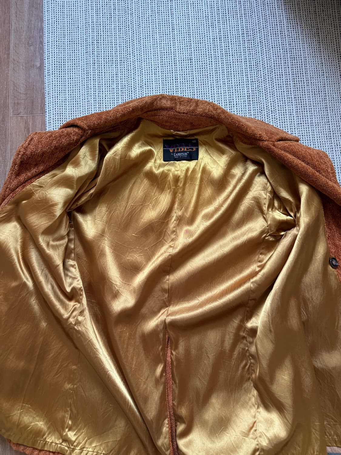 60s 빈티지 아카이브 파일 벨루어 카코트 상품이미지3