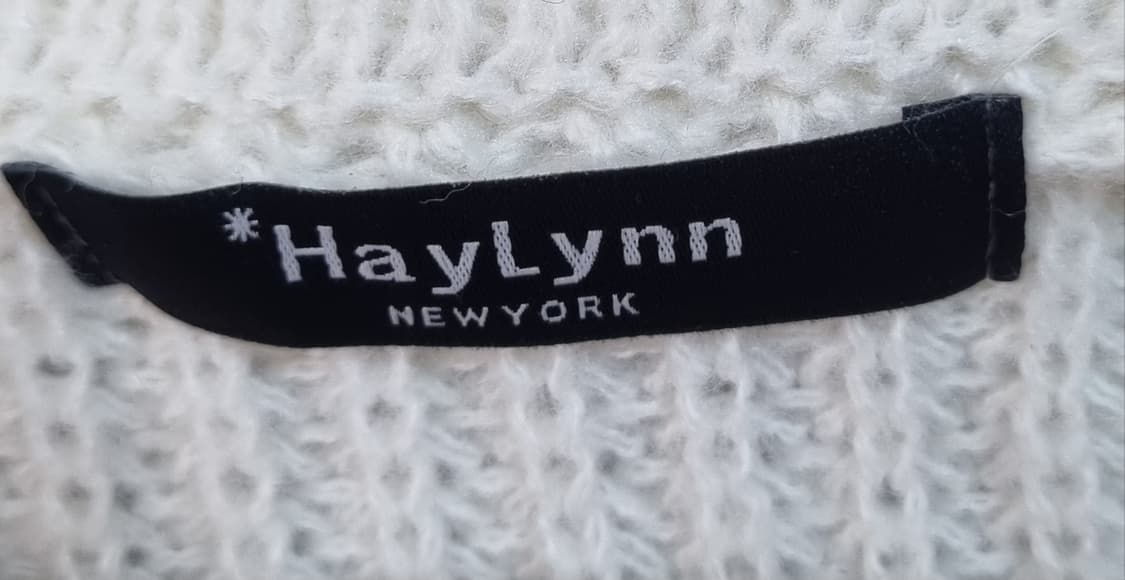 새상품) 실측 L (77) 화이트 자수 크롭 니트 가디건 상품이미지3