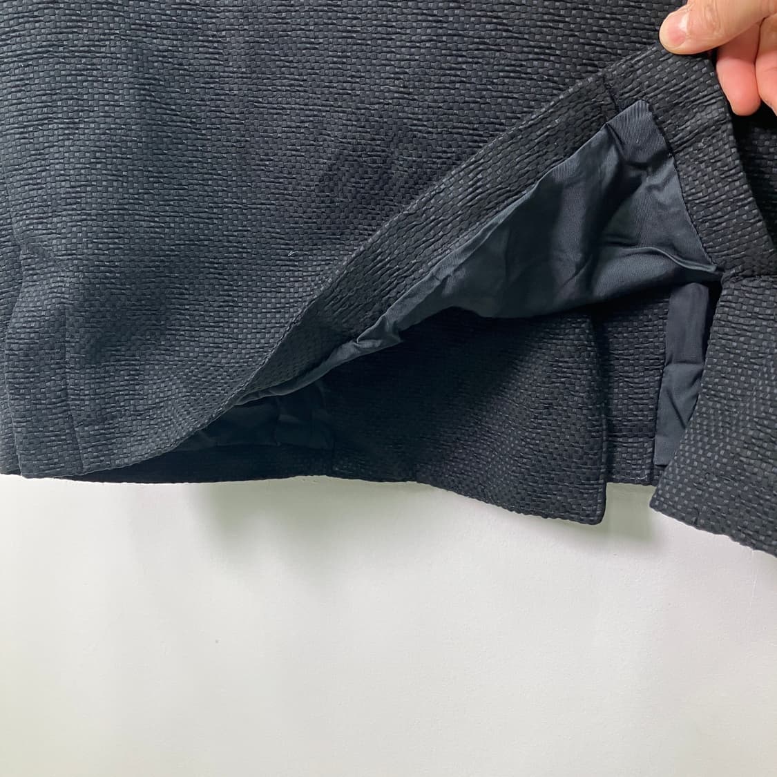 90's Y's 요지 야마모토 블랙 헤링본 블레이저 상품이미지7