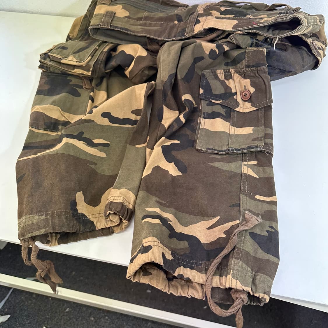 L CARGO CREATOR 세미와이드 카모 유틸리티 카고팬츠 상품이미지3