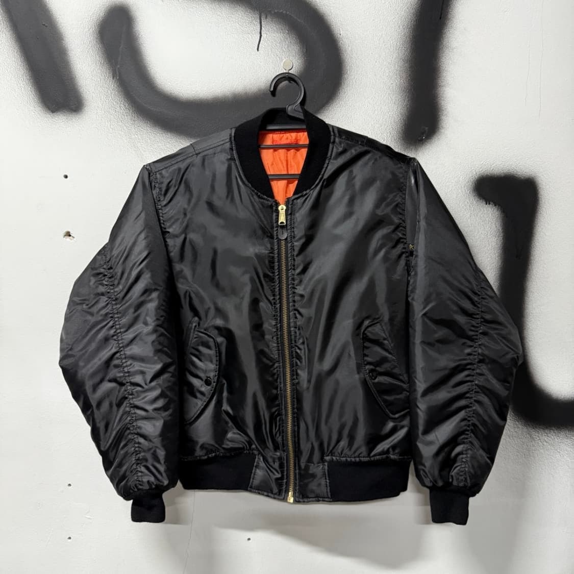 로스코 리버시블 Ma-1 플라이트 봄버 자켓 블랙 상품이미지1