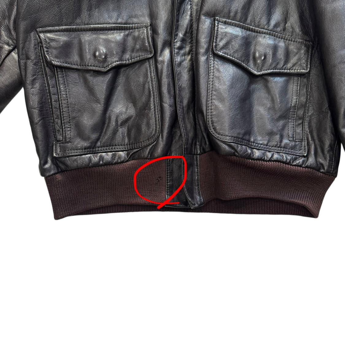 [98] 90's LL Bean A2 봄버 레더 자켓 상품이미지5