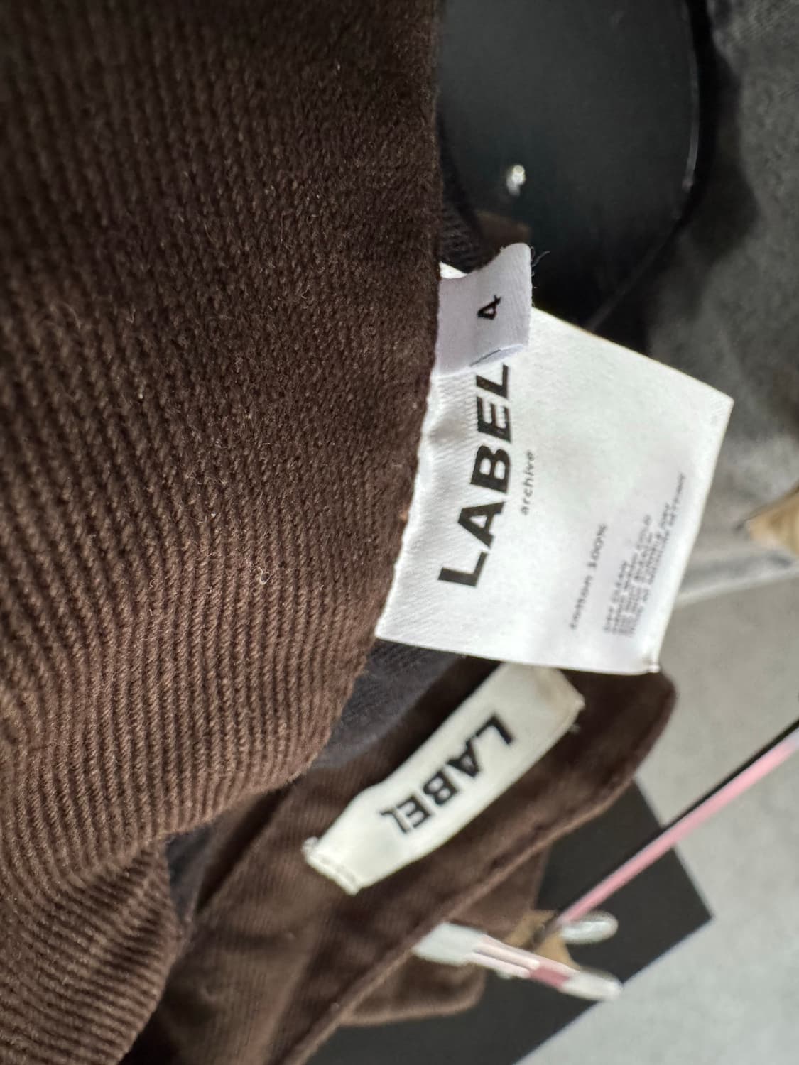 Label 아카이브 브라운 데님 4 상품이미지5