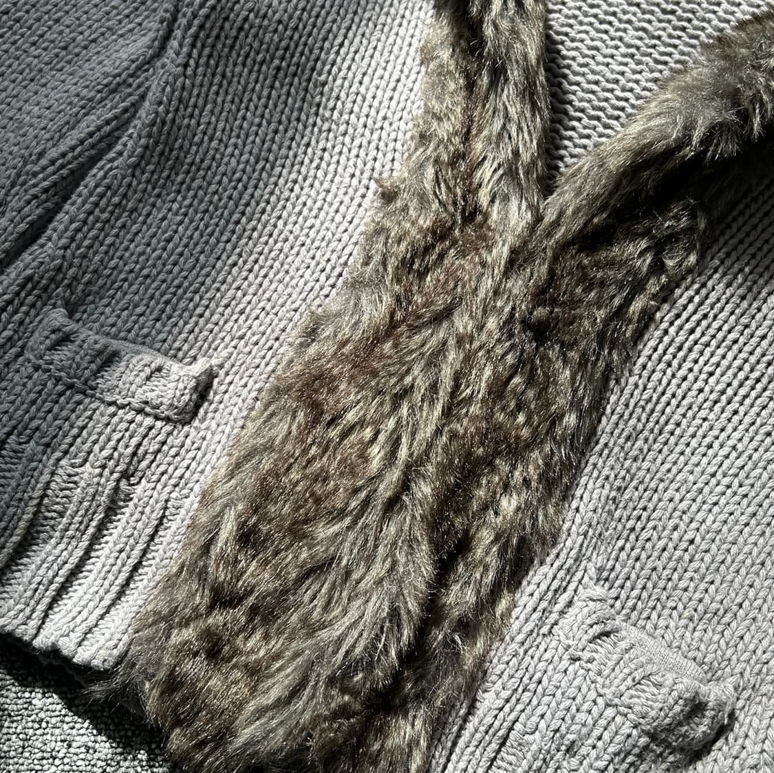 자라 퍼 트리밍 가디건  상품이미지4