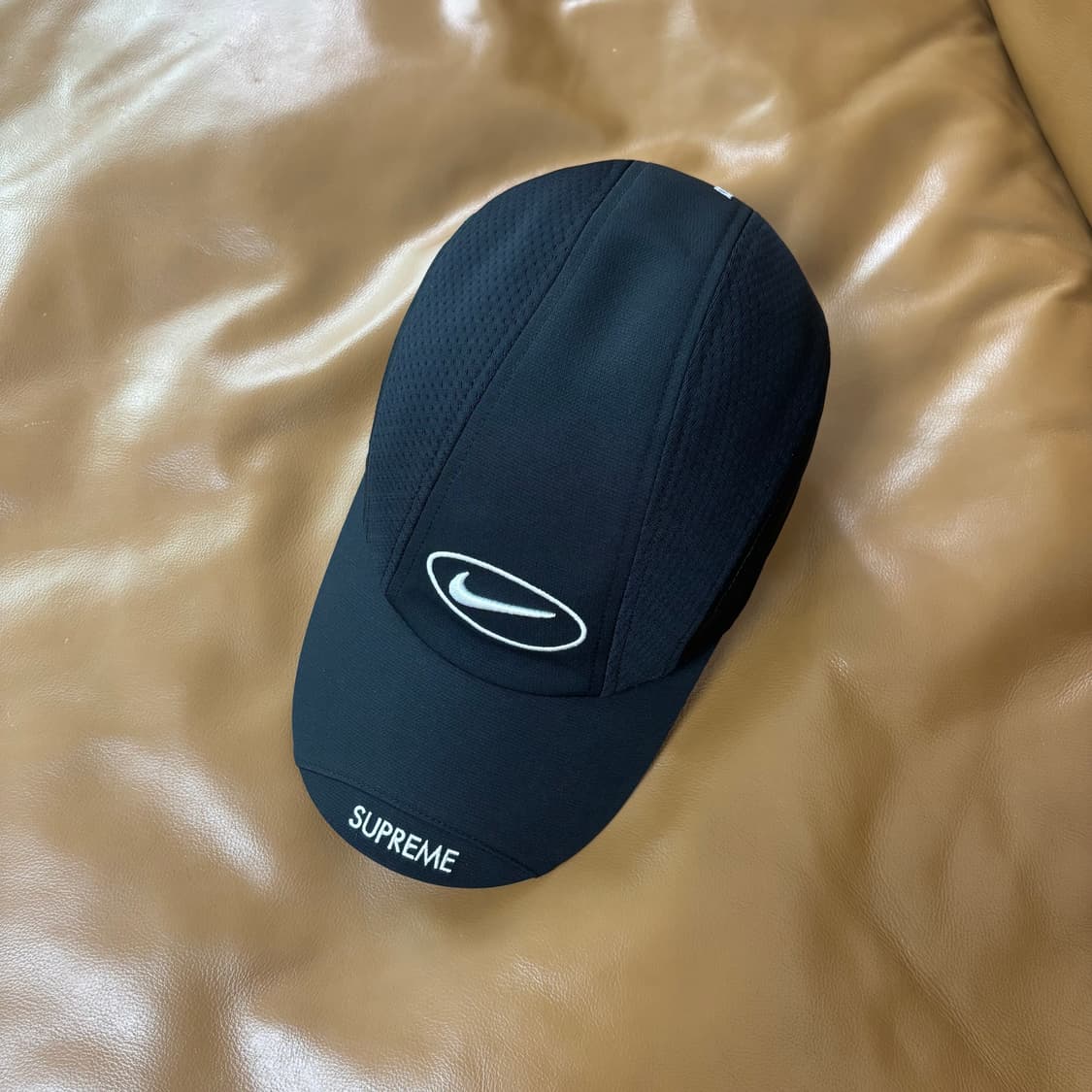 슈프림 나이키 러닝햇 캠프캡 모자 25ss 블랙 상품이미지5