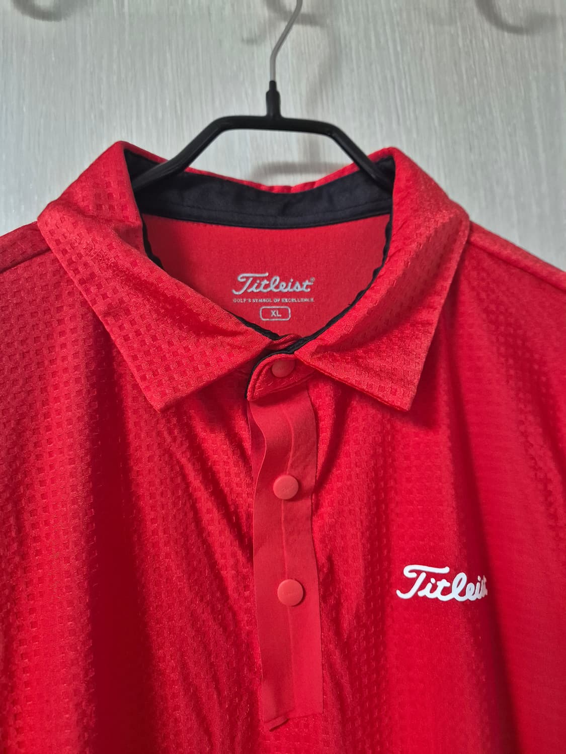 (정품) 타이틀리스트 레드 골프 반팔 카라티 XL 상품이미지3
