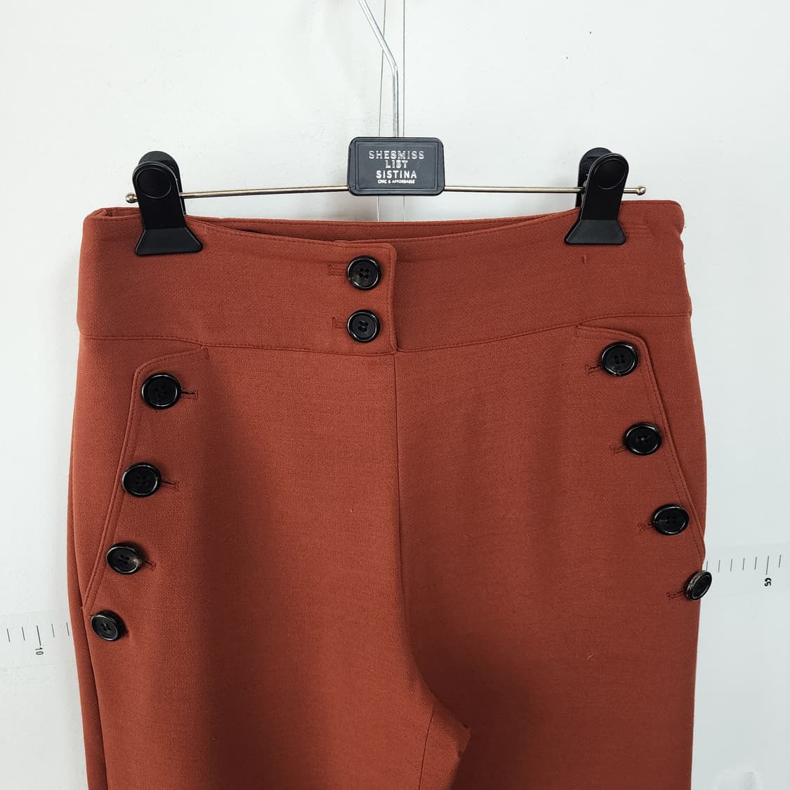 미샤 버튼 디테일 와이드 팬츠 상품이미지2