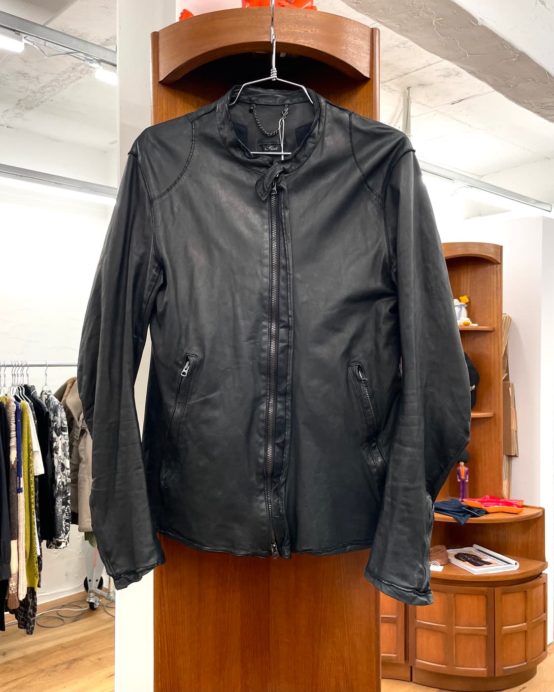 [M] sisii 시사이 레더 자켓 상품이미지1
