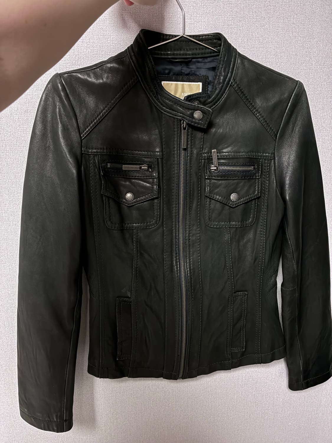 Michael kors 마이클 코어스 빈티지 가죽 자켓 상품이미지1