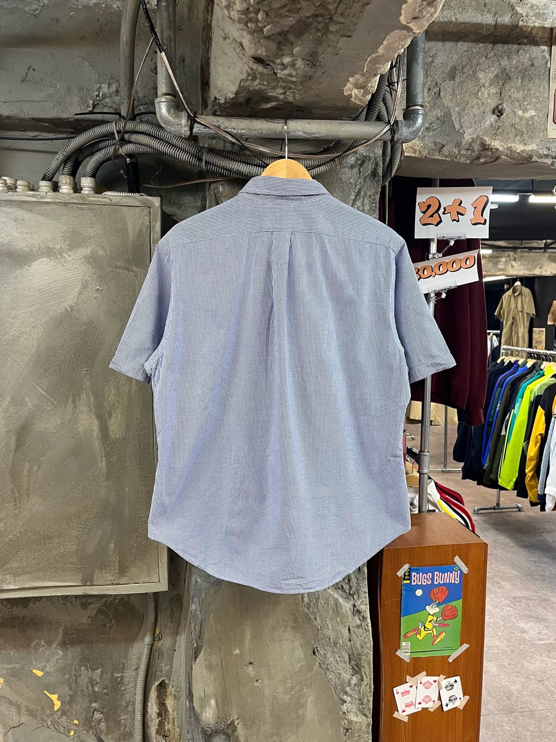 폴로 랄프로렌 체크 반팔 셔츠 블루 XL #csz3507 상품이미지2