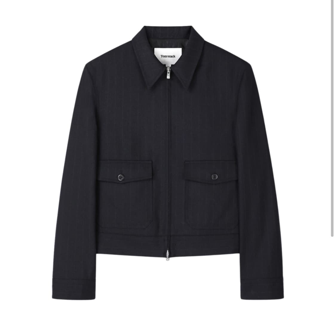 (L) 토니웩 버진 울 밀리터리 블루종 자켓 네이비 스트라이프 상품이미지1