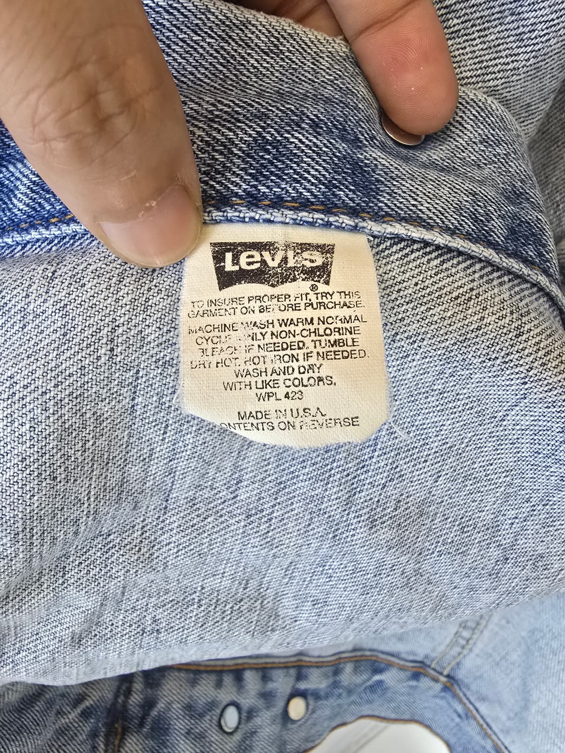 [LEVI’S] Made in U.S.A. 70507 트러커 청자켓  상품이미지3