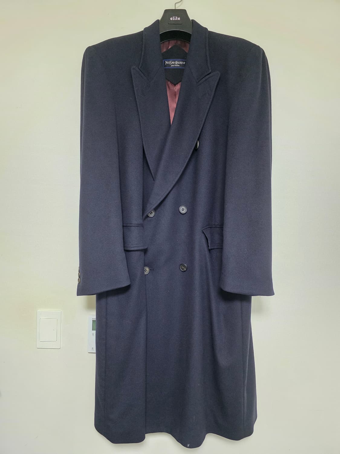 입생로랑 캐시미어 울 코트 XL 상품이미지1