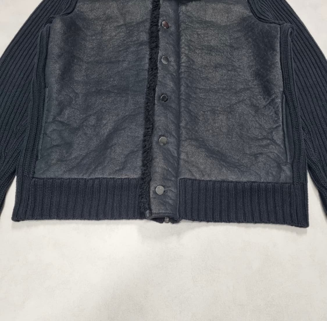 아르마니 익스체인지 무스탕 니트 자켓 -L 상품이미지4