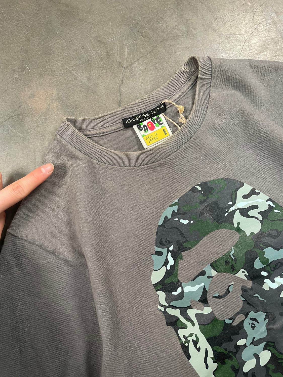 베이프 10꼬르소꼬모 사루 반팔 티셔츠 상품이미지3