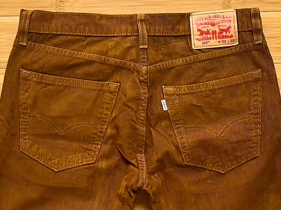 리바이스 502 화이트탭 코듀로이 코튼팬츠 W32 L32 상품이미지4