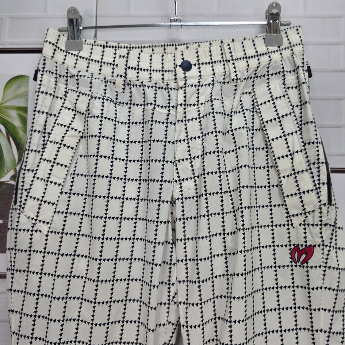 마스터버니 에디션 하운드투스 패턴 레인 골프 바지 팬츠 27~28사이즈 상품이미지2